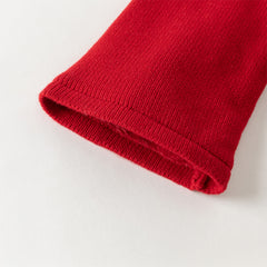 Dave&Bella Toddler Girls Festival Red Chinese-style Hooded Top Mesh Skirt Sets