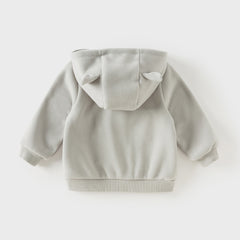 Dave&Bella Toddler Boys Purple-red Hooded Cozy Two-piece-set Coats