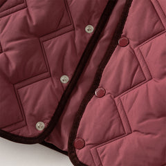 Dave&Bella Toddler Boys Purple-red Hooded Cozy Two-piece-set Coats