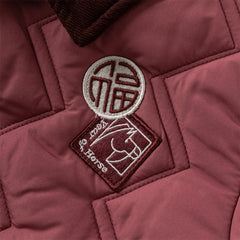 Dave&Bella Toddler Boys Purple-red Hooded Cozy Two-piece-set Coats