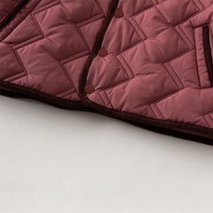 Dave&Bella Toddler Boys Purple-red Hooded Cozy Two-piece-set Coats