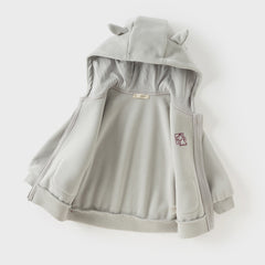 Dave&Bella Toddler Boys Purple-red Hooded Cozy Two-piece-set Coats