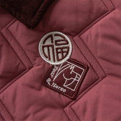 Dave&Bella Toddler Boys Purple-red Hooded Cozy Two-piece-set Coats