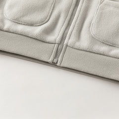 Dave&Bella Toddler Boys Purple-red Hooded Cozy Two-piece-set Coats