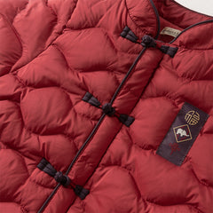 Dave&Bella Toddler Boys Winter Chinese-style Red Turtle Outdoor Cozy Down Coats