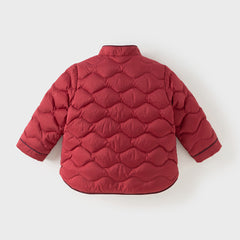 Dave&Bella Toddler Boys Winter Chinese-style Red Turtle Outdoor Cozy Down Coats