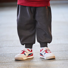 Dave&Bella Toddler Girls/Boys Winter Outdoor Plush-lined Warm Drawstring Sweatpants