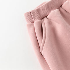 Dave&Bella Toddler Girls/Boys Winter Outdoor Plush-lined Warm Drawstring Sweatpants