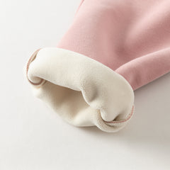 Dave&Bella Toddler Girls/Boys Winter Outdoor Plush-lined Warm Drawstring Sweatpants