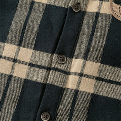 Dave&Bella Toddler Boys Winter Casual Plaid  Plush-lined College-style Shirt Tops