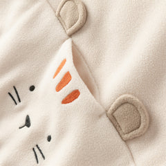 Dave&Bella Toddler Boys Winter Light Khaki Turtle Plush-lined Sweatshirts