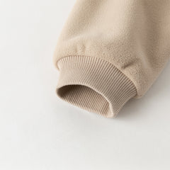 Dave&Bella Toddler Boys Winter Light Khaki Turtle Plush-lined Sweatshirts