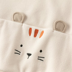 Dave&Bella Toddler Boys Winter Light Khaki Turtle Plush-lined Sweatshirts