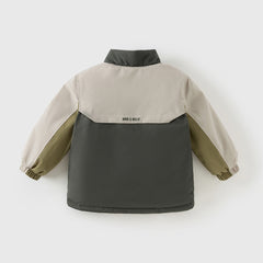 Dave&Bella Toddler Boys Cute Green Dinosaur-style Outdoor Hooded Padded Coats