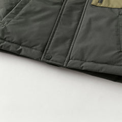 Dave&Bella Toddler Boys Cute Green Dinosaur-style Outdoor Hooded Padded Coats