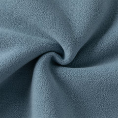 Dave&Bella Toddler Boys Autumn Sea Blue Outwear Antistatic Fleece Hooded Jacket