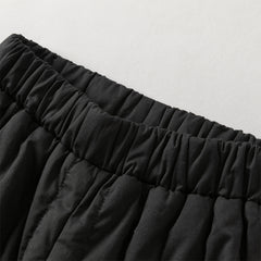 Dave&Bella Toddler Boys Carbon Black Comfortable Drawstring Padded Pants