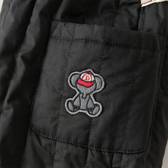 Dave&Bella Toddler Boys Carbon Black Comfortable Drawstring Padded Pants