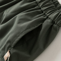 Dave&Bella Toddler Boys Winter Outdoor Cozy Plush-lined Drawstring Loose Pants