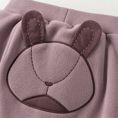 Dave&Bella Toddler Girls/Boys Winter Fashion Warm Plush-lined Loose Casual Pants