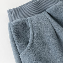 Dave&Bella Toddler Girls/Boys Winter Fashion Warm Plush-lined Loose Casual Pants