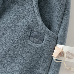 Dave&Bella Toddler Girls/Boys Winter Fashion Warm Plush-lined Loose Casual Pants