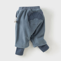 Dave&Bella Toddler Girls/Boys Winter Fashion Warm Plush-lined Loose Casual Pants