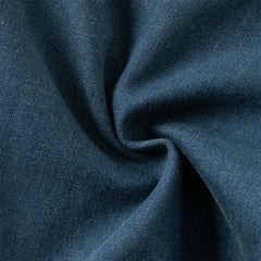 Dave&Bella Toddler Boys Winter Denim Blue Loose Plush-lined Jeans Pants