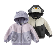 Dave&Bella Toddler Girls/Boys Winter Cute Animal-Style Ultra-Soft Fleece Hooded Coats