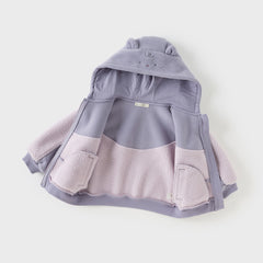 Dave&Bella Toddler Girls/Boys Cute Animal-Style Ultra-Soft Fleece Hooded Coats