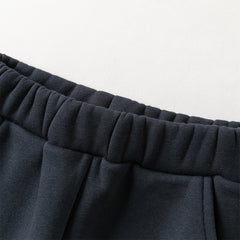 Dave&Bella Toddler Girls Casual Navy Blue Straight-leg Plush-lined Pants