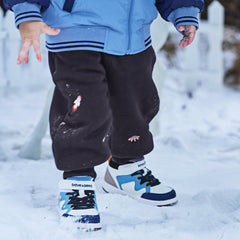 Dave&Bella Toddler Girls/Boys Winter Versatile Adjustable Waitsband Plush-lined Sweatpants