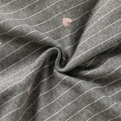 Dave&Bella Toddler Girls Autumn Cute Grey Striped Sleeveless A-line Dress(wallet bag)