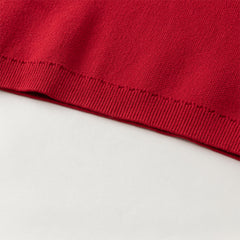 Dave&Bella Kids Girls Winter Festival Red Princess Mesh Skirt Suits Sets