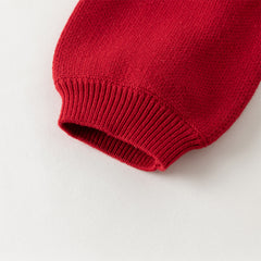 Dave&Bella Kids Girls Winter Festival Red Princess Mesh Skirt Suits Sets