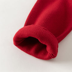 Dave&Bella Kids Girls Winter Festival Red Princess Mesh Skirt Suits Sets