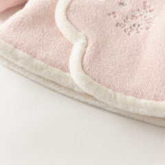 Dave&Bella Toddler Girls Winter Chinese-style Pink Turtle Plush-lined Warm Suits Sets