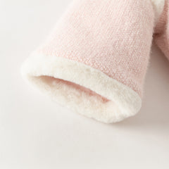 Dave&Bella Toddler Girls Winter Chinese-style Pink Turtle Plush-lined Warm Suits Sets