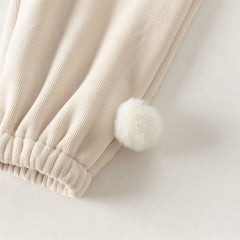 Dave&Bella Toddler Girls Winter Chinese-style Pink Turtle Plush-lined Warm Suits Sets