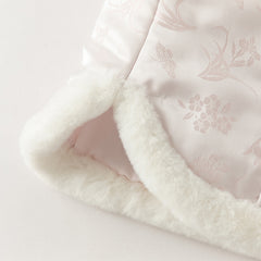 Dave&Bella Toddler Girls Chinese-style Light Pink Turtle Sleeveless Warm Padded Vests Tops