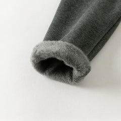 Dave&Bella Toddler Girls Winter Elegant White/Dark Grey Mesh Skirt-style Leggings Pants