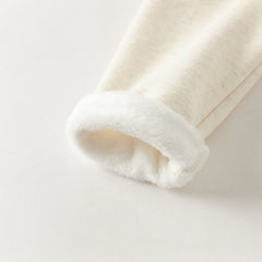 Dave&Bella Toddler Girls Winter Elegant White/Dark Grey Mesh Skirt-style Leggings Pants