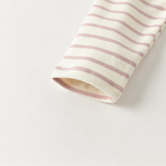 Dave&Bella Toddler Girls Winter Sweet Striped Fashion Cotton Turtle T-shirts Tops