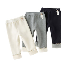 Dave&Bella Toddler Girls Cozy Fleece-Lined Winter Leggings Pants