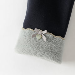 Dave&Bella Toddler Girls Cozy Fleece-Lined Winter Leggings Pants