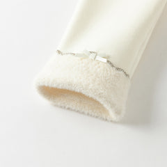 Dave&Bella Toddler Girls Cozy Fleece-Lined Winter Leggings Pants