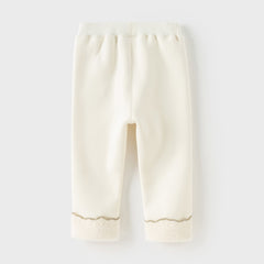 Dave&Bella Toddler Girls Cozy Fleece-Lined Winter Leggings Pants