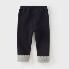 Dave&Bella Toddler Girls Cozy Fleece-Lined Winter Leggings Pants