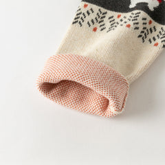 Dave&Bella Kids Boys Gentle Apricot Cotton Casual Sweaters