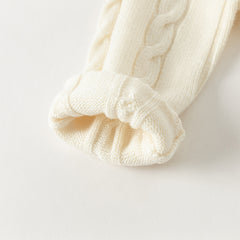 Dave&Bella Kids Girls/Boys Winter Versatile Beige/Red Pullover Sweaters Tops